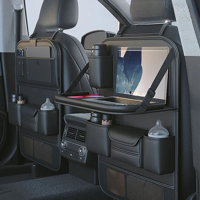 Luxora Car Back Seat Organizer With Tablet Holder Tray 0