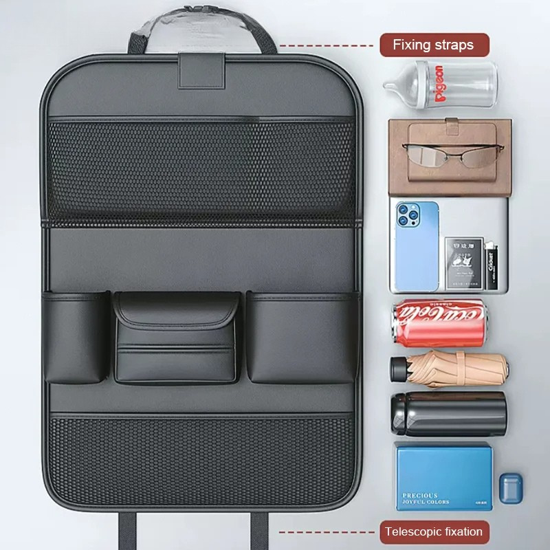 Luxora Car Back Seat Organizer With Tablet Holder Tray 1