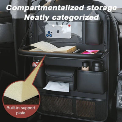 Luxora Car Back Seat Organizer With Tablet Holder Tray 2