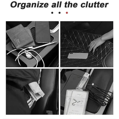 Luxora Car Back Seat Organizer With Tablet Holder Tray 4