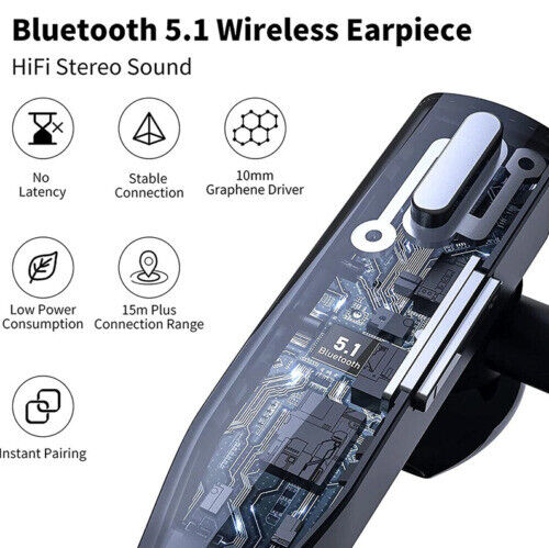 Luxora Dual Mic Wireless Bluetooth 5.1 Noise Cancelling Headset 5