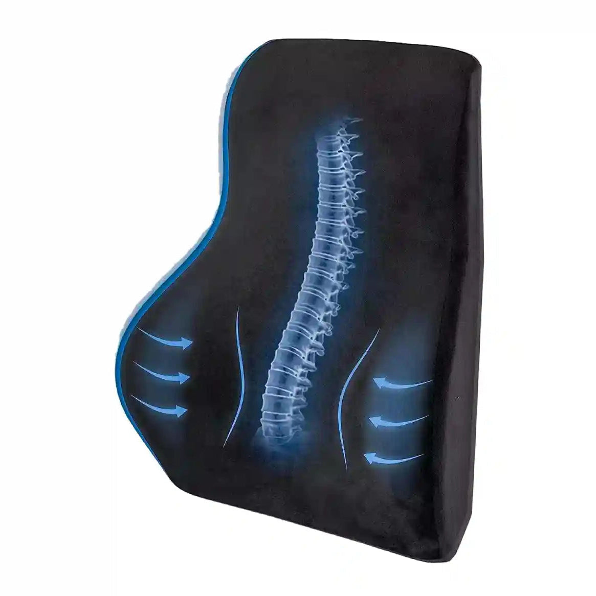 Novara Ergonomic Memory Foam Lumbar Support Pillow for Back & Posture Support