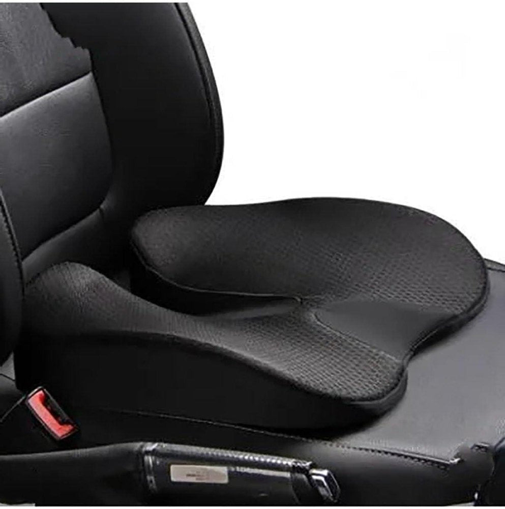 Luxora Ergonomic Memory Foam Seat Cushion, Non Slip for Office Chair & Car Seat 0