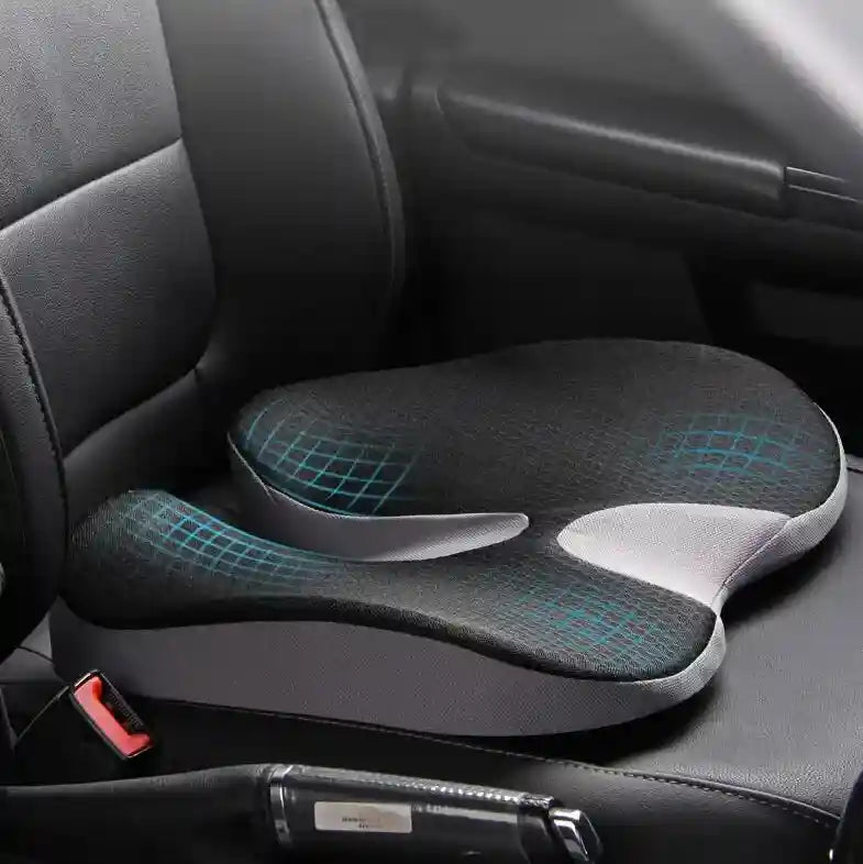 Luxora Ergonomic Memory Foam Seat Cushion, Non Slip for Office Chair & Car Seat 2