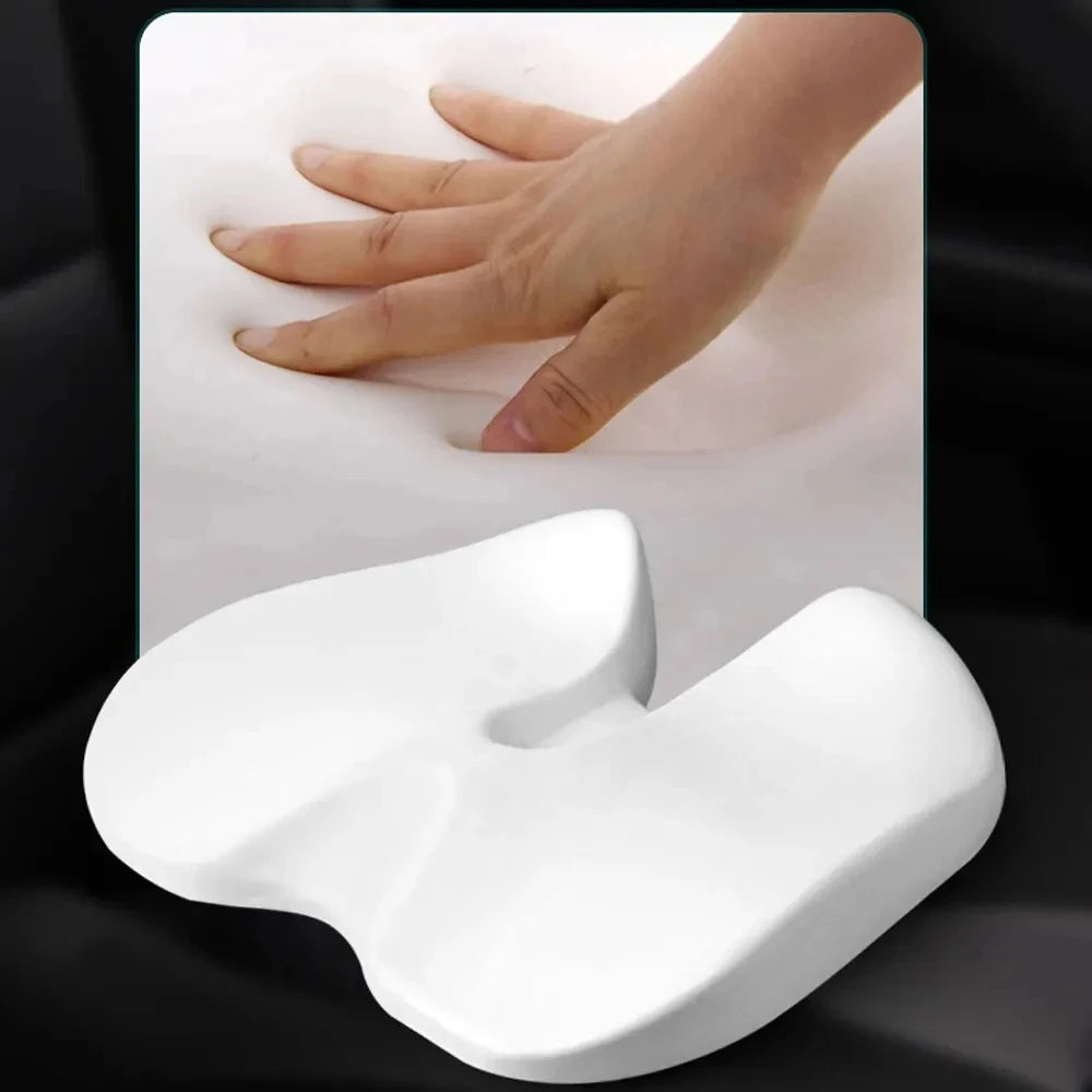 Luxora Ergonomic Memory Foam Seat Cushion, Non Slip for Office Chair & Car Seat 5