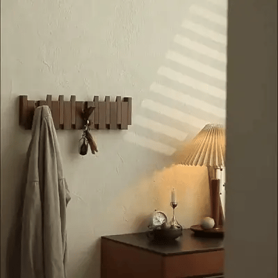 Luxora Handmade Wooden Coat Rack with Stylish Hooks 1