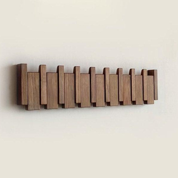 Luxora Handmade Wooden Coat Rack with Stylish Hooks 5