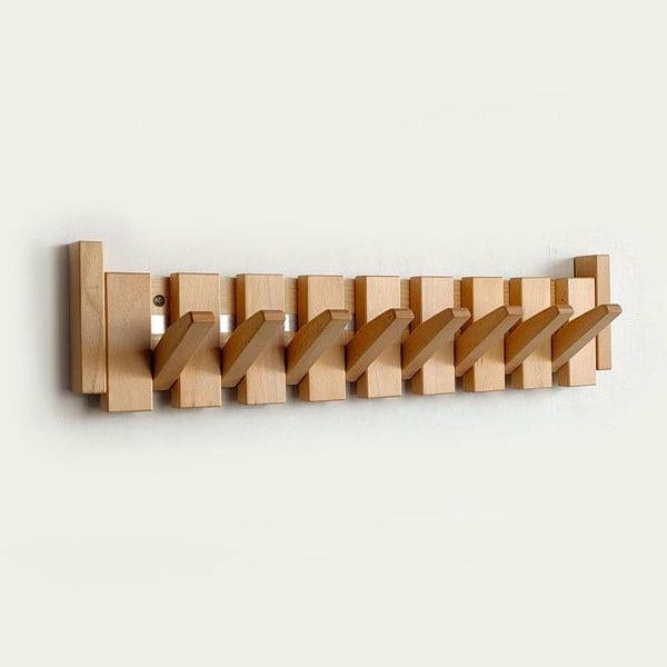 Luxora Handmade Wooden Coat Rack with Stylish Hooks 6