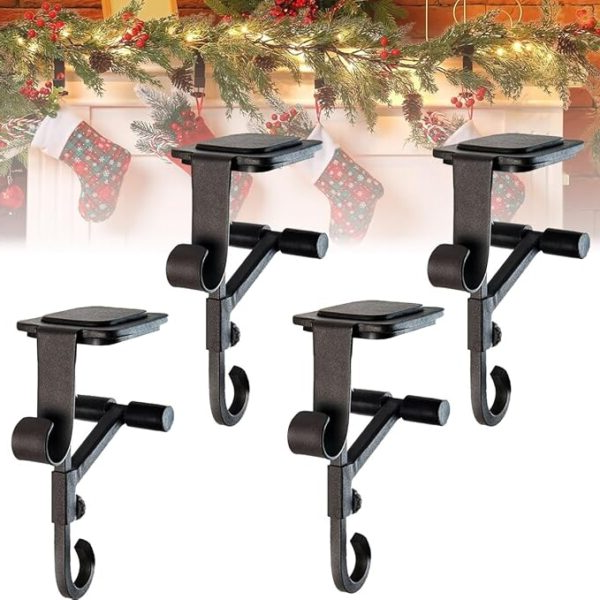 Luxora Heavy Duty 2-In-1 Garland And Stocking Hangers 2