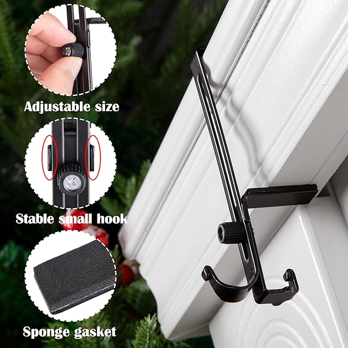 Luxora Heavy Duty 2-In-1 Garland And Stocking Hangers 6