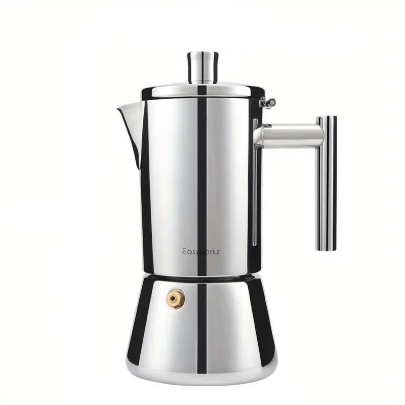 Luxora Moka Pot - Stainless Steel Design Stovetop Espresso Maker 4