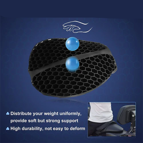 Luxora Motorcycle Gel Seat Pad for Long Distance Rides 7