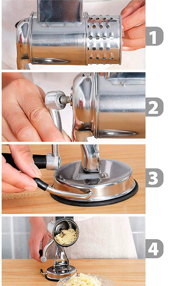 Luxora Multi-Functional Kitchen Rotary Food Grater Slicer 2