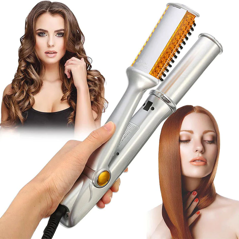 Luxora Professional 2 in 1 Rotating Iron Hair Brush 2
