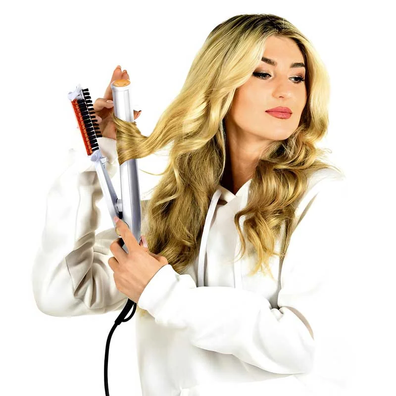 Luxora Professional 2 in 1 Rotating Iron Hair Brush 3