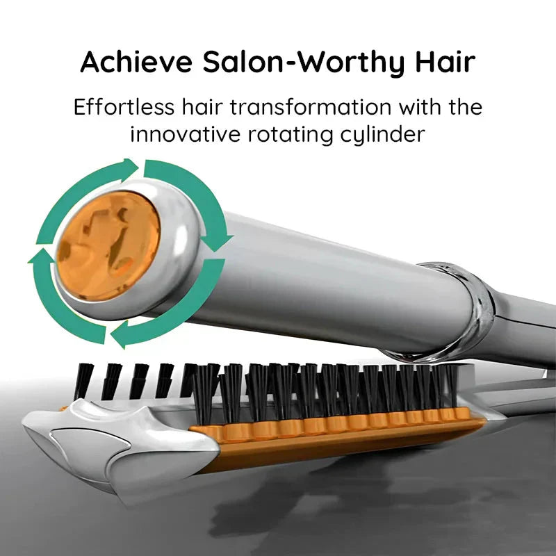 Luxora Professional 2 in 1 Rotating Iron Hair Brush 5