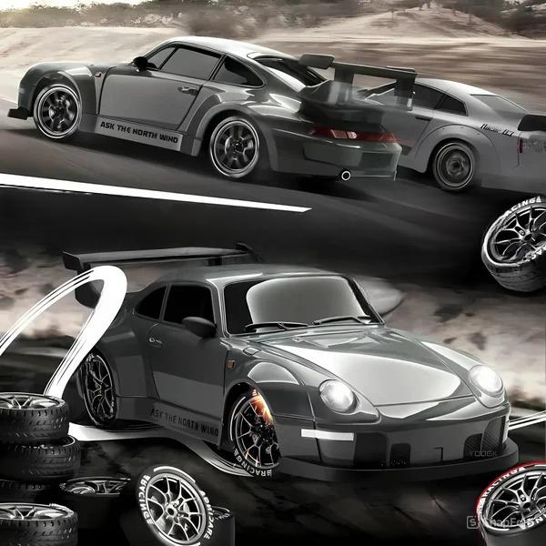 Luxora Retro Drift Master – 4WD RC Car with LED Lights 1