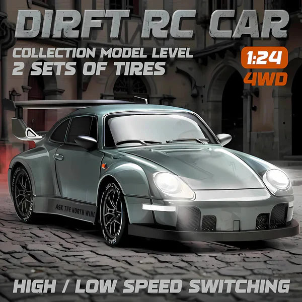 Luxora Retro Drift Master – 4WD RC Car with LED Lights 6