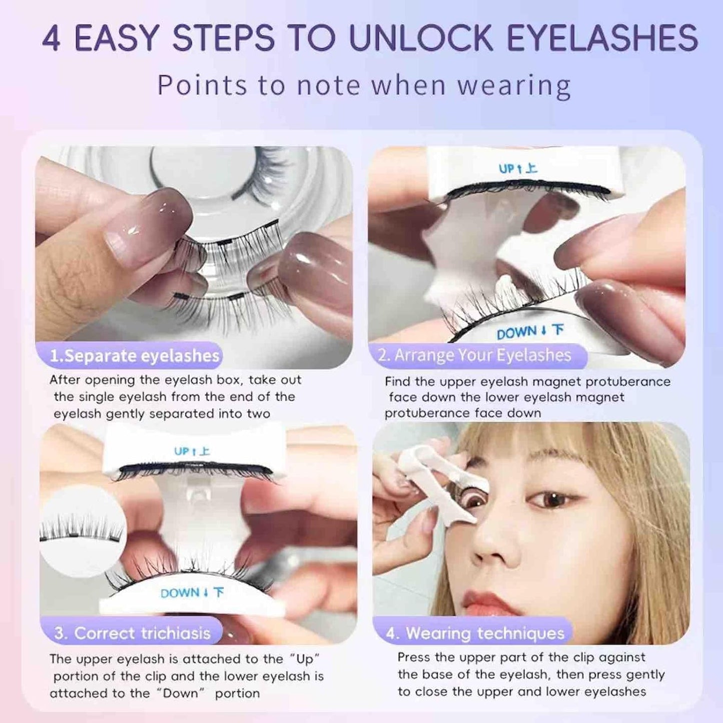 Luxora Reusable Magnetic Eyelash & Tweezer Set No Glue Needed 6