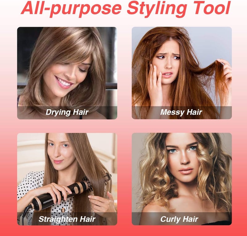Luxora Rotating Hair Dryer with Interchangeable Brushes 6