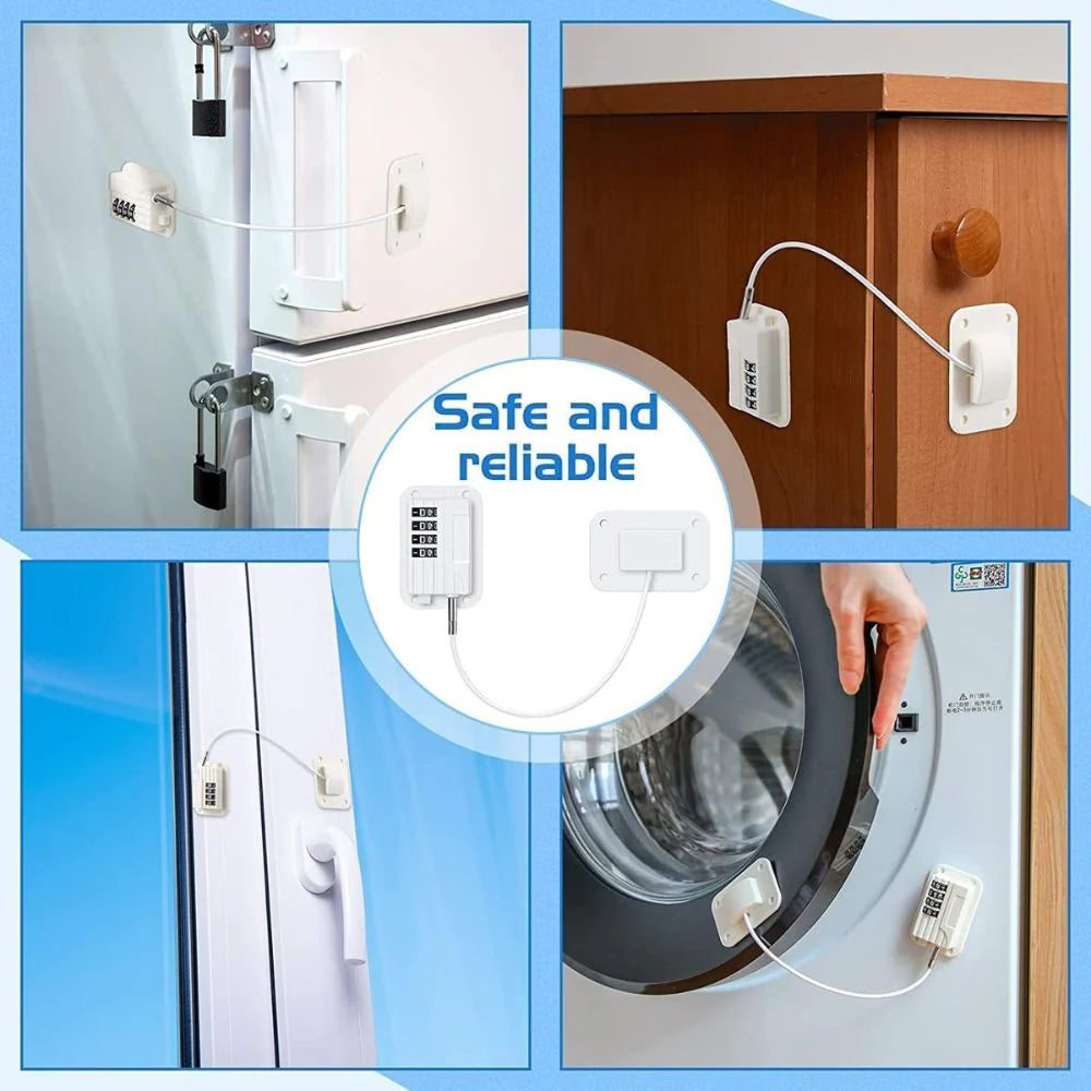 Luxora Secure Fridge Door Safety Lock with Code for Safety 8