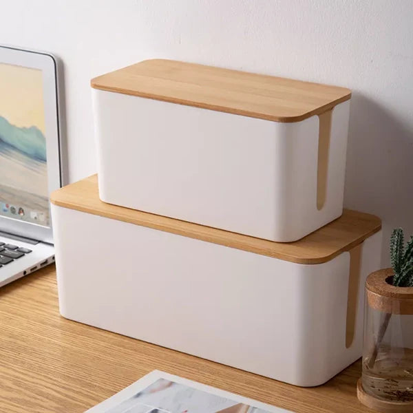 Luxora Wire Organizer Box for Tidy Cable Management 1