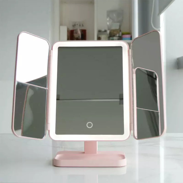 Luxoria LED Vanity Mirror with Lights, Foldable Design and Adjustable Angles 2