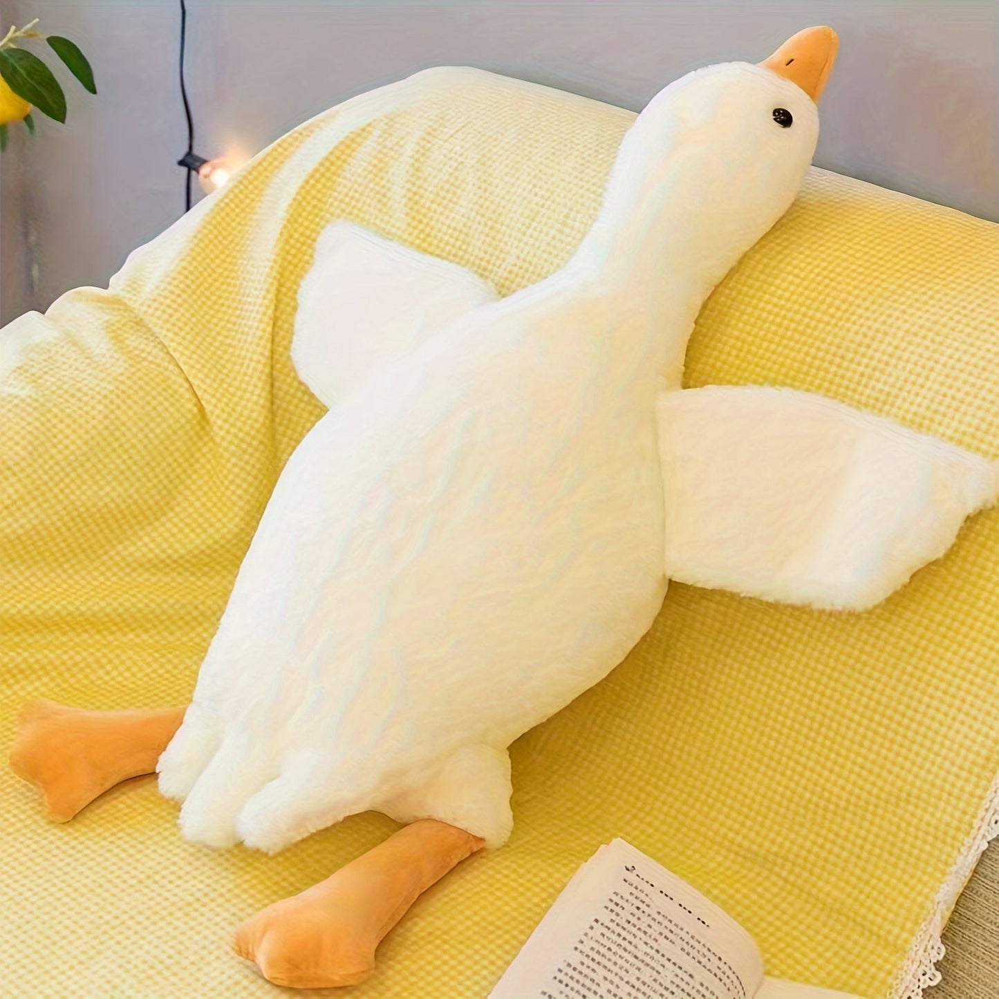 Luxoria Large Plush Duck Toy - Soft Stuffed Animal for Kids, Cuddle Floor Pillow 7