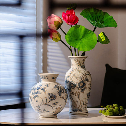 Luxury Gilded Chinoiserie Vase | Blue & White Porcelain Decor 4