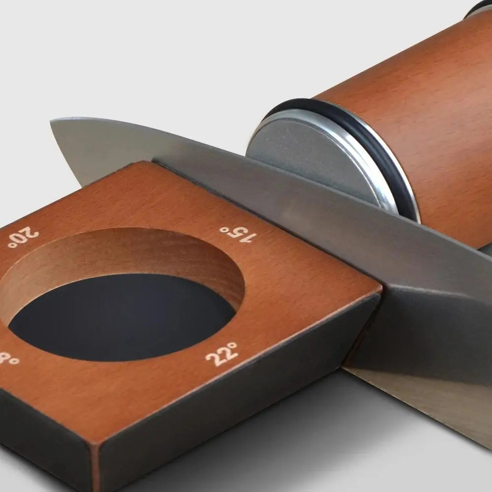 Manual Knife Sharpener | Diamond Coated Rolling Wheel for Precise Edge Control 5