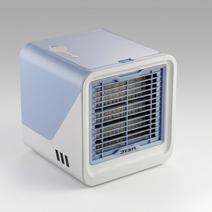 Mini Evaporative Air Cooler Fan | 120° Airflow | 3 Speed Settings | Night Light | USB Powered 1
