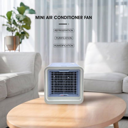 Mini Evaporative Air Cooler Fan | 120° Airflow | 3 Speed Settings | Night Light | USB Powered 2