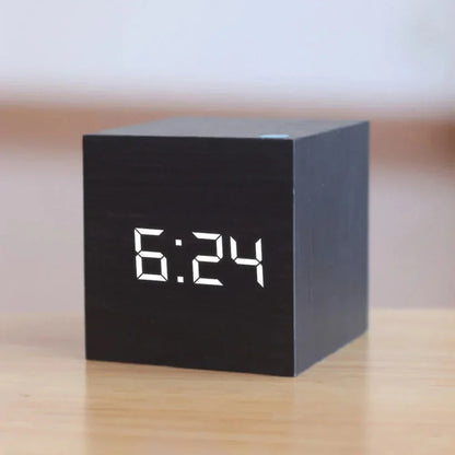 Mini LED Alarm Clock Compact Desk Clock with Night Mode 1