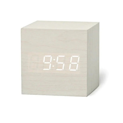 Mini LED Alarm Clock Compact Desk Clock with Night Mode 4