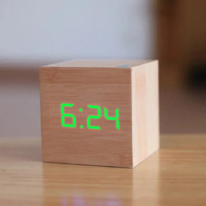 Mini LED Alarm Clock Compact Desk Clock with Night Mode 7