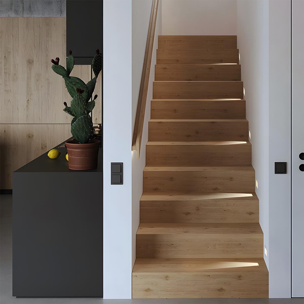 Minimalist LED Wall Sconce – White, Rectangular Design with Motion Sensor for the Hallway or Bedroom 5