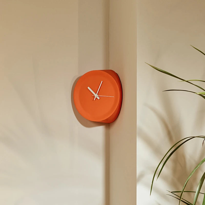 Minimalist Round Corner Wall Clock 1