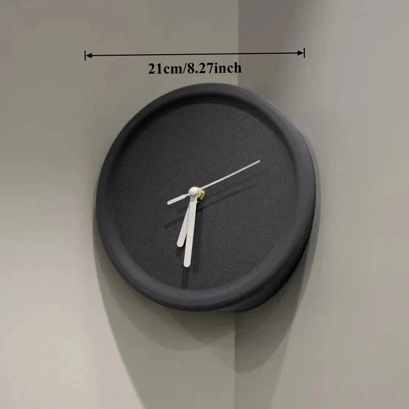 Minimalist Round Corner Wall Clock 2