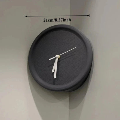Minimalist Round Corner Wall Clock 2