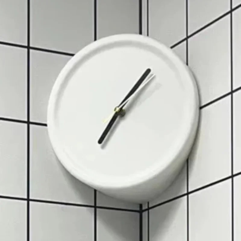 Minimalist Round Corner Wall Clock 3