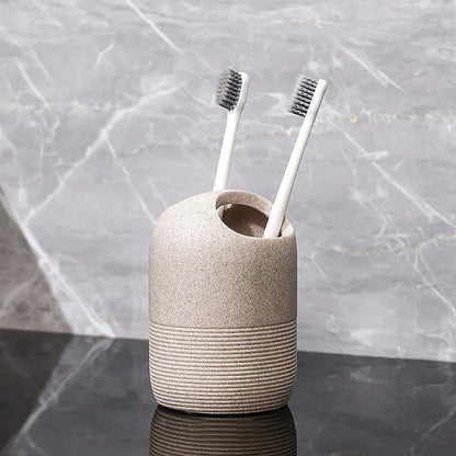Minimalist Stone Bathroom Set 11