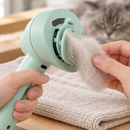 Royora Self Cleaning Pet Grooming Brush And Steam Cat Brush Massage Comb