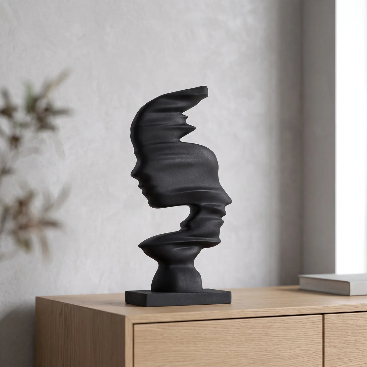 Modern Abstract Human Profile Sculpture - Visagis 1