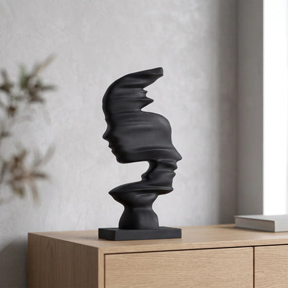 Modern Abstract Human Profile Sculpture - Visagis 1
