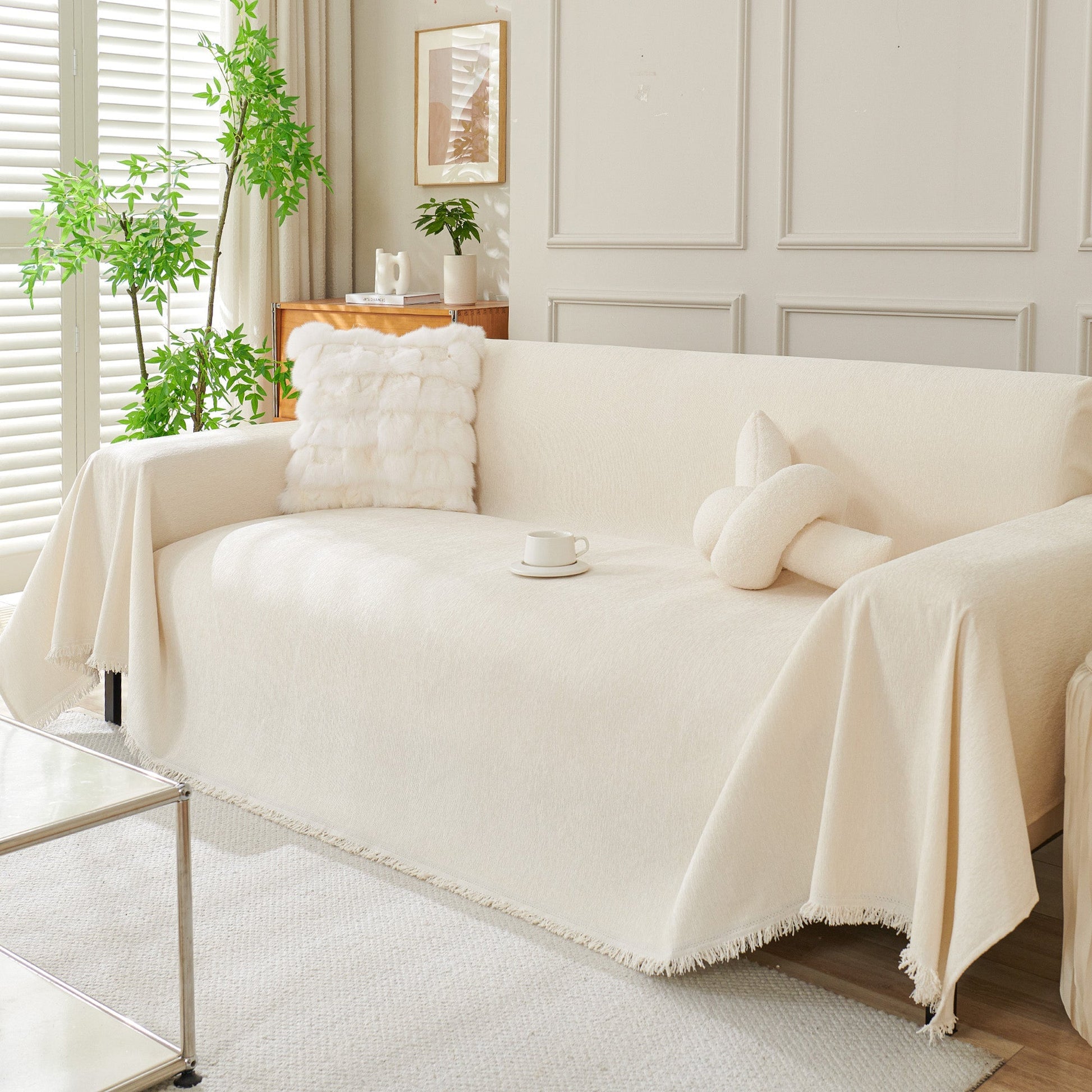 Modern Boho Sofa Cover - Washable & Durable 0
