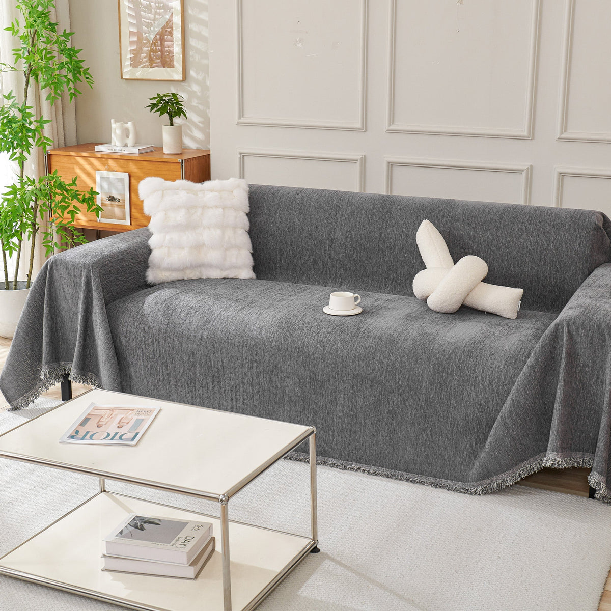 Modern Boho Sofa Cover - Washable & Durable 3