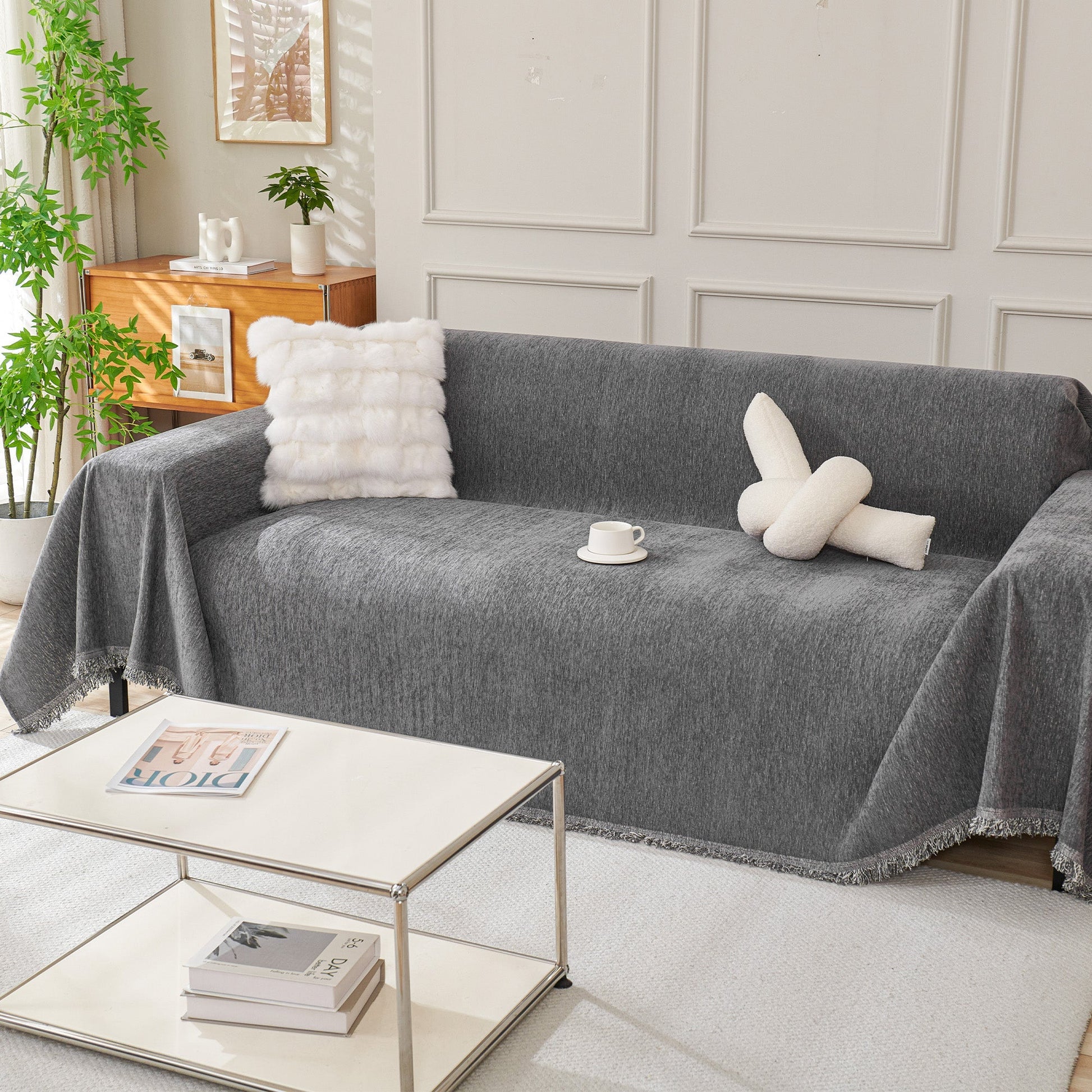 Modern Boho Sofa Cover - Washable & Durable 3