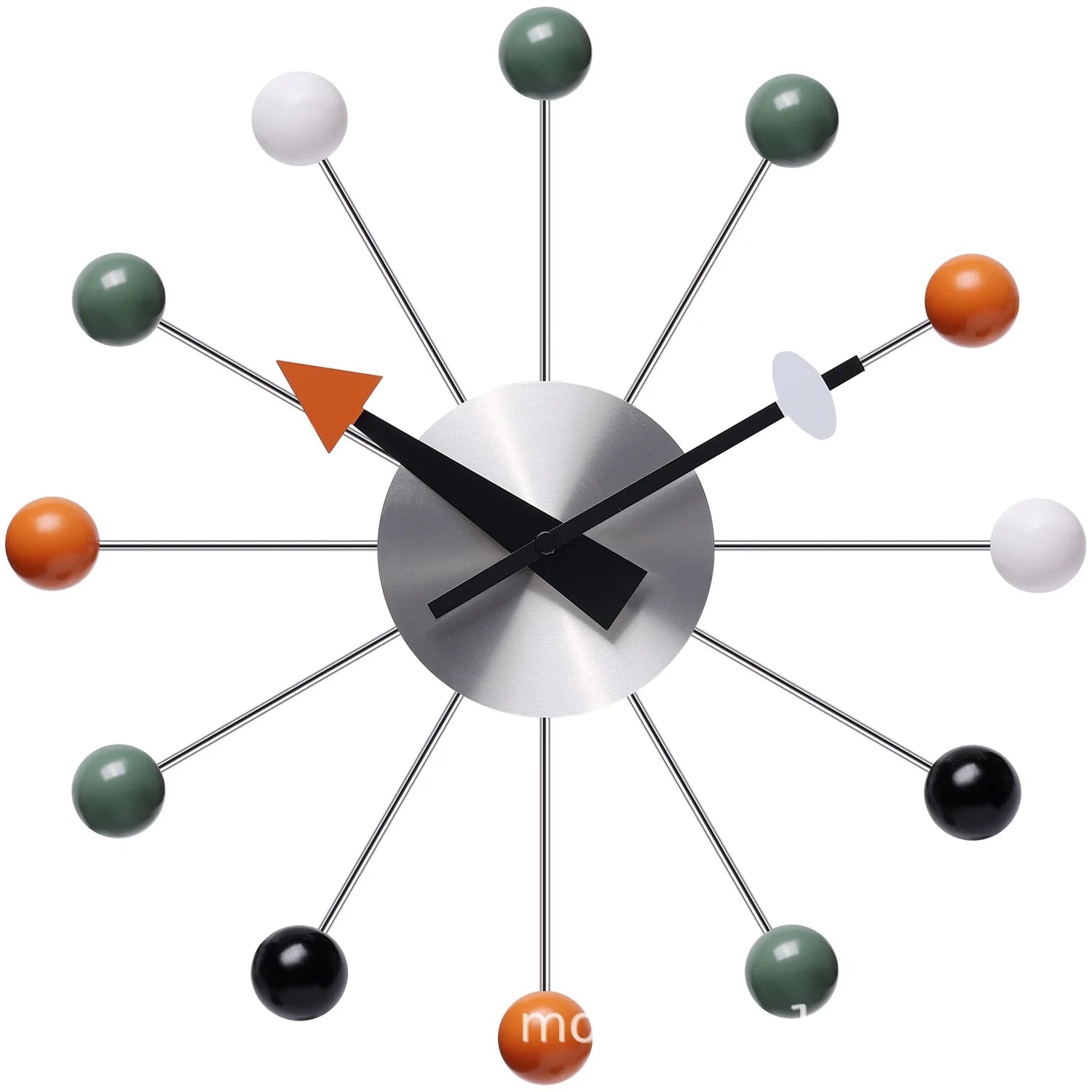 Modern Silent Pop Colour Ball Wall Clock 0