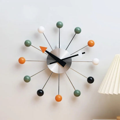 Modern Silent Pop Colour Ball Wall Clock 1