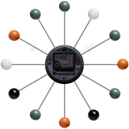 Modern Silent Pop Colour Ball Wall Clock 3